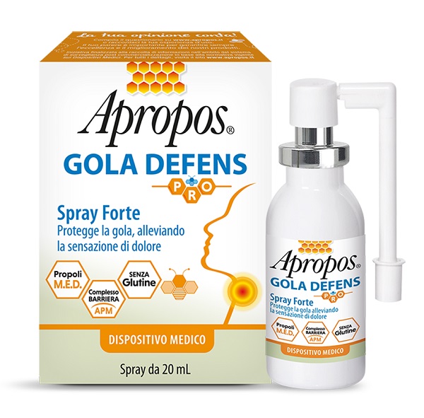 APROPOS GOLA DEFENS PRO SPRAY NO ALCOL 20 ML - Gruppofarmastore.it