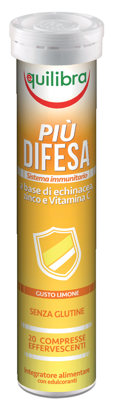 PIU' DIFESA GUSTO LIMONE 20 COMPRESSE EFFERVESCENTI - Gruppofarmastore.it