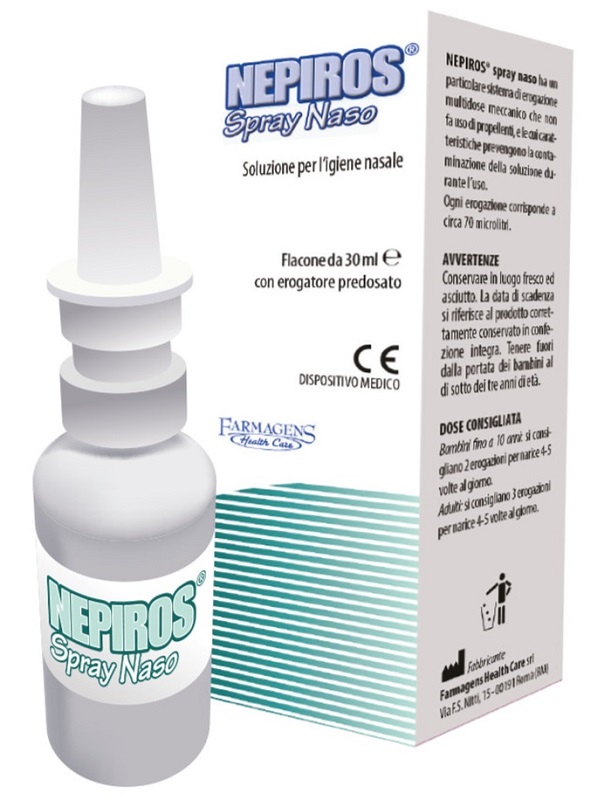 SOLUZIONE PER L'IGIENE NASALE SPRAY NEPIROS 30 ML - Gruppofarmastore.it