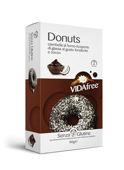 DONUTS GUSTO COCCO CON GLASSA FONDENTE 90 G - Gruppofarmastore.it