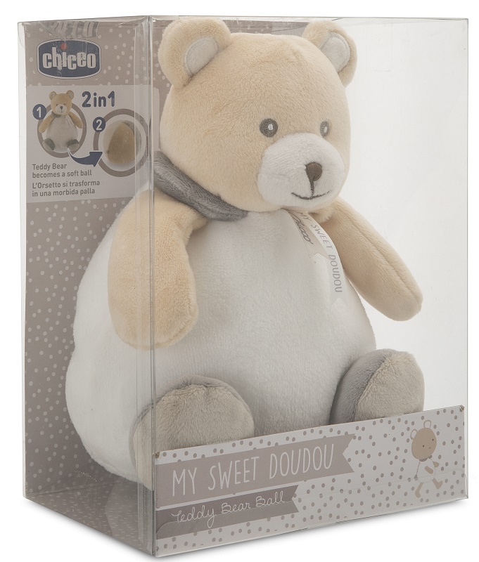 CHICCO MY SWEET DOUDOU TEDDY BEAR BALL 0M+ - Gruppofarmastore.it