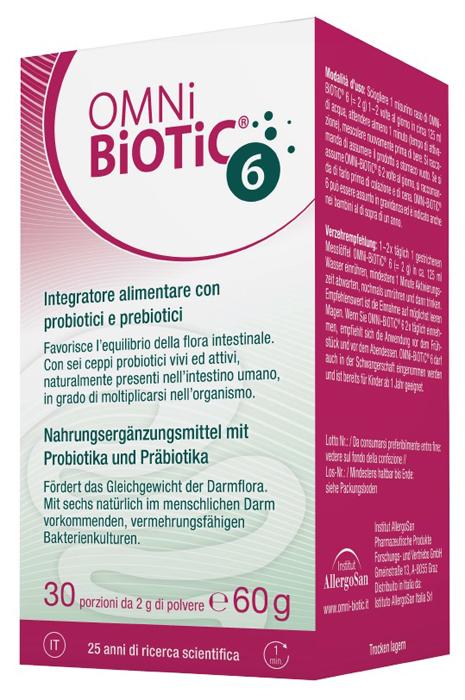 OMNI BIOTIC 6 60 G SENZA GLUTINE E LATTOSIO - Gruppofarmastore.it