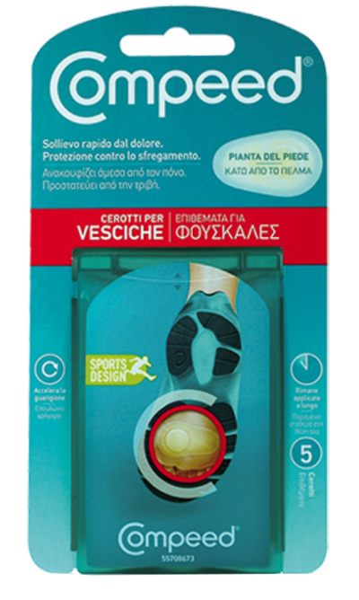 COMPEED CEROTTI PER VESCICHE PIANTA PIEDE SPORT 5 PEZZI - Gruppofarmastore.it