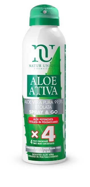 NATUR UNIQUE SPRAY&GO ALOE POTENZIATA TITOLATA 4X 150 ML - Gruppofarmastore.it