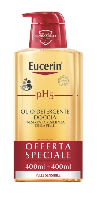 EUCERIN BIPACCO PH5 OLIO DETERGENTE 400 ML + 400 ML - Gruppofarmastore.it