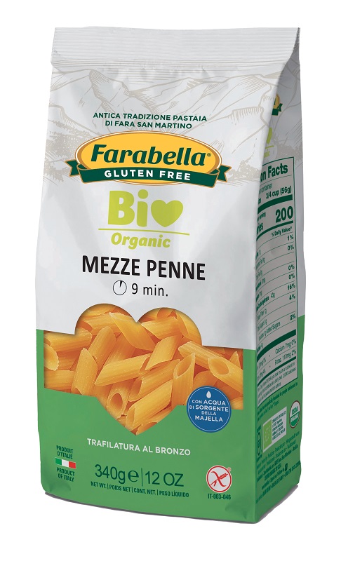 FARABELLA BIO MEZZE PENNE MAIS RISO 340 G - Gruppofarmastore.it
