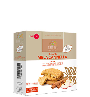 DIETALAB BISCOTTI MELA/CANNELLA 160 G - Gruppofarmastore.it