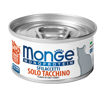 MONGE MONOPROTEIN SFILACCETTI SOLO TACCHINO 80 G - Gruppofarmastore.it