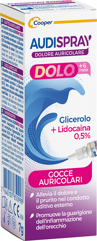 GOCCE AURICOLARI AUDISPRAY DOLO PER BAMBINI 7 G - Gruppofarmastore.it