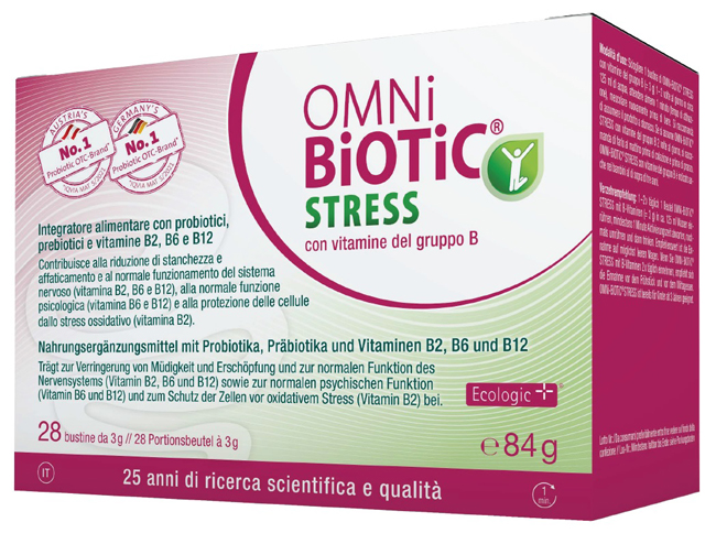OMNI BIOTIC STRESS VITAMINE GRUPPO B 28 BUSTINE DA 3 G - Gruppofarmastore.it