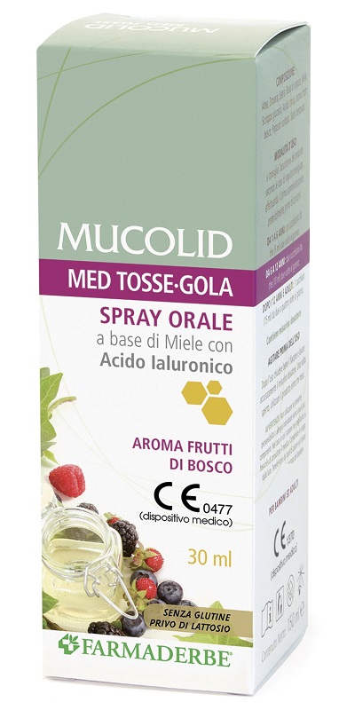 MUCOLID MED TOSSE GOLA SPRAY ORALE 30 ML AROMA FRUTTI DI BOSCO - Gruppofarmastore.it