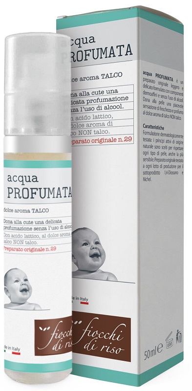FIOCCHI DI RISO ACQUA PROFUMATA RINFRESCANTE TALCO 50 ML - Gruppofarmastore.it