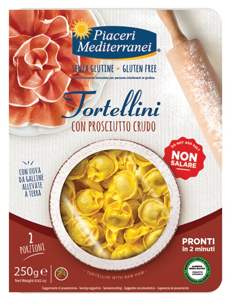 PIACERI MEDITERRANEI TORTELLINI PROSCIUTTO 250 G - Gruppofarmastore.it