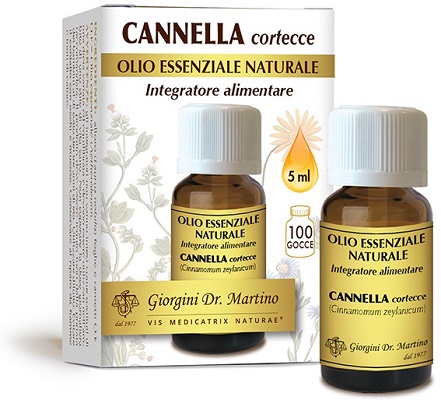 CANNELLA CORTECCE OLIO ESSENZIALE NATURALE 5 ML - Gruppofarmastore.it