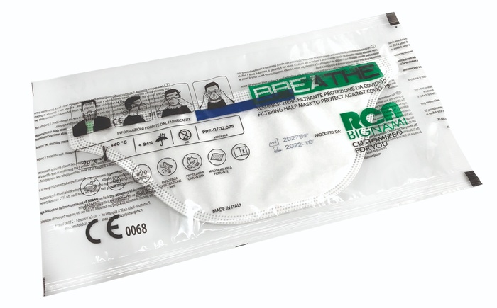 BREATHE MASCHERINA FFP2 NON RIUTILIZZABILE 1 PEZZO - Gruppofarmastore.it