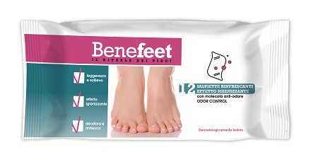 BENEFEET SALVIETTE ODOR CONTROL 12 PEZZI - Gruppofarmastore.it