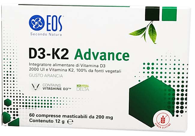 EOS D3 K2 ADVANCE 60 COMPRESSE MASTICABILI - Gruppofarmastore.it