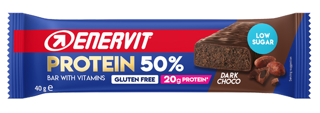 ENERVIT SPORT PROTEIN BAR 50% BARRETTA DARK CHOCOLATE 40 G - Gruppofarmastore.it