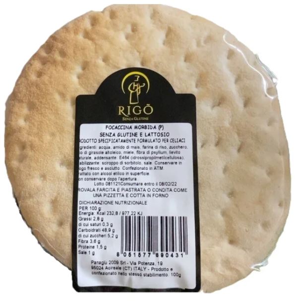 RIGO' FOCACCINA MORBIDA 100 G - Gruppofarmastore.it