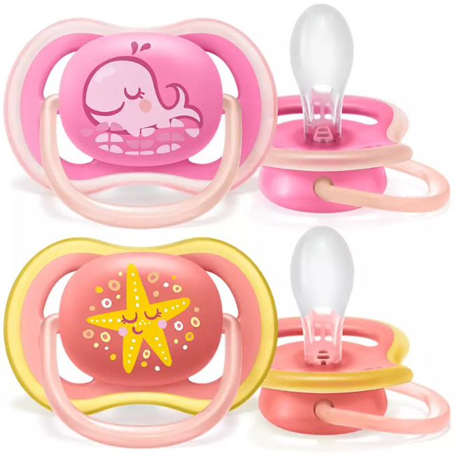 AVENT ULTRA AIR SUCCHIETTO BALENA/STELLA FEMMINA 6-18 MESI 2 PEZZI - Gruppofarmastore.it
