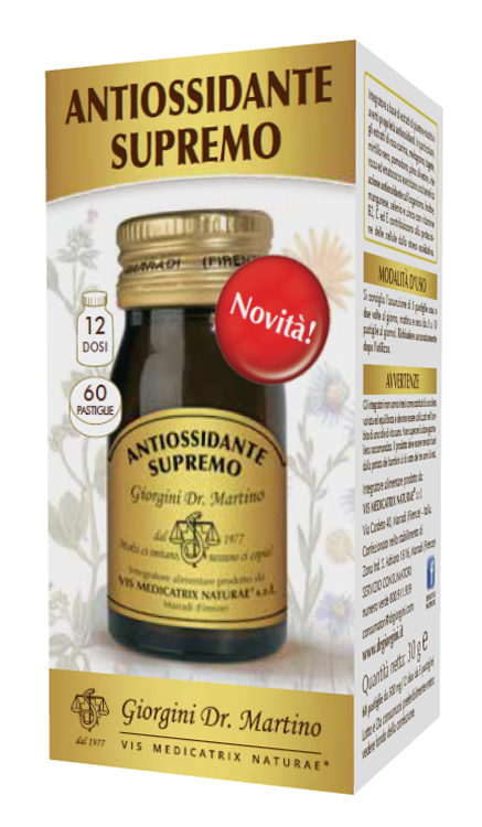 ANTIOSSIDANTE SUPREMO 60 PASTIGLIE - Gruppofarmastore.it