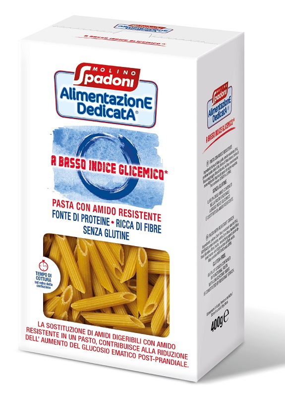 ALIMENTAZIONE DEDICATA PENNE BASSO INDICE GLICEMICO SENZA GLUTINE 400 G - Gruppofarmastore.it
