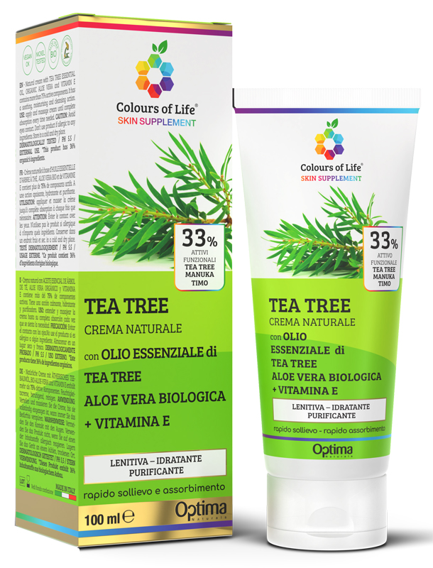 COLOURS OF LIFE SKIN SUPPLEMENT TEA TREE 33% 100 ML CREMA - Gruppofarmastore.it