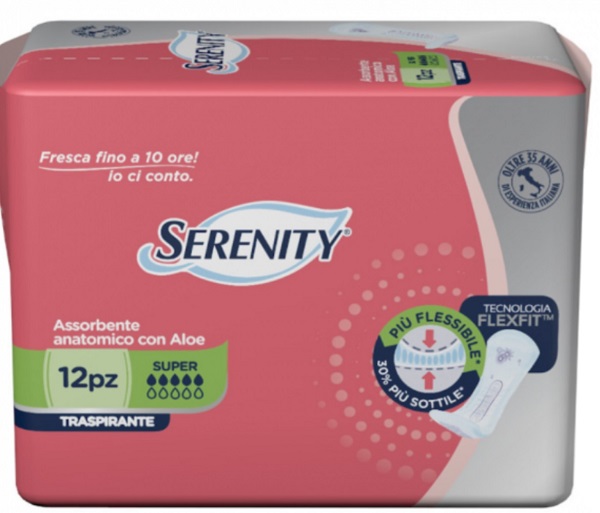 PANNOLONE PER INCONTINENZA SERENITY LIGHT LADY SUPER 12 PEZZI - Gruppofarmastore.it