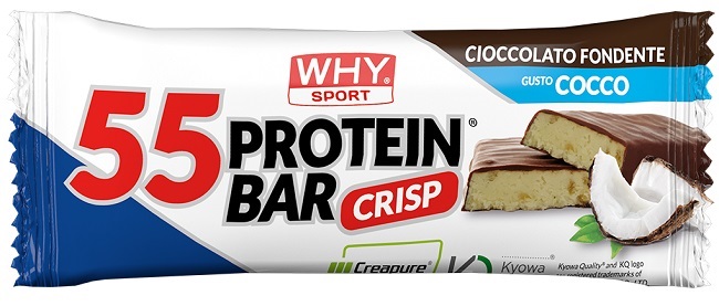 WHYSPORT 55 PROTEIN BAR CIOCCOLATO FONDENTE COCCO 55 G - Gruppofarmastore.it