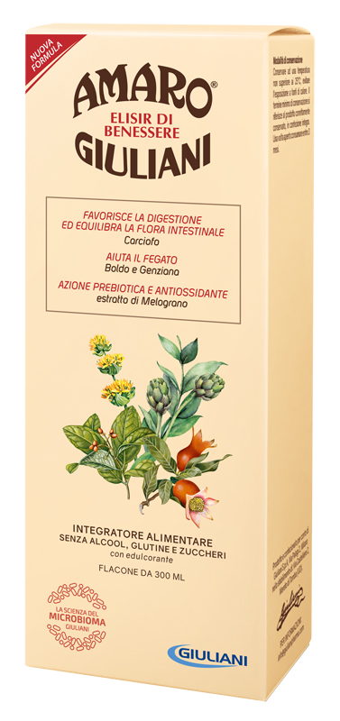AMARO GIULIANI ELISIR BENESSERE 300 ML NUOVA FORMULA - Gruppofarmastore.it