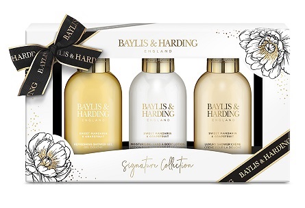 BAYLIS & HARDING MANDARINO & POMPELMO SET TRIO 1 BODY WASH 100 ML + 1 HAND & BODY LOTION 100 ML + 1 SHOWER CREME 100 ML - Gruppofarmastore.it
