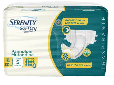 SERENITY PANNOLONE MUTANDINA SD SENSITIVE EXTRA TAGLIA L 30 PEZZI - Gruppofarmastore.it