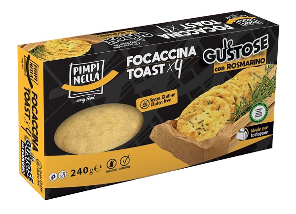 PIMPINELLA FOOD FOCACCINA TOAST ROSMARINO 260 G - Gruppofarmastore.it