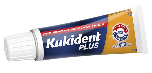 KUKIDENT PLUS DOPPIA AZIONE CREMA ADESIVA DENTIERE 40 G - Gruppofarmastore.it