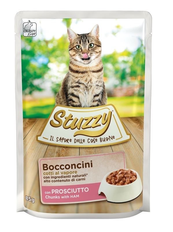 STUZZY CAT BOCCONCINI CON PROSCIUTTO 85 G - Gruppofarmastore.it