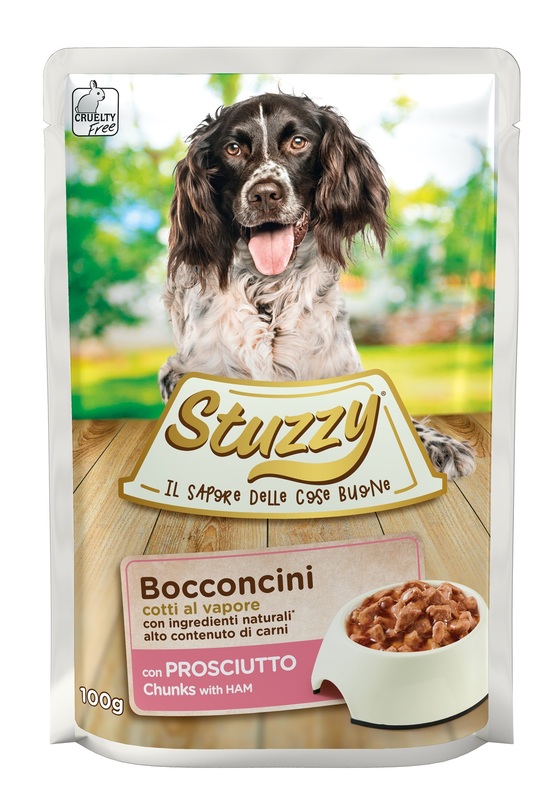 STUZZY DOG BOCCONCINI CON PROSCIUTTO 100 G - Gruppofarmastore.it