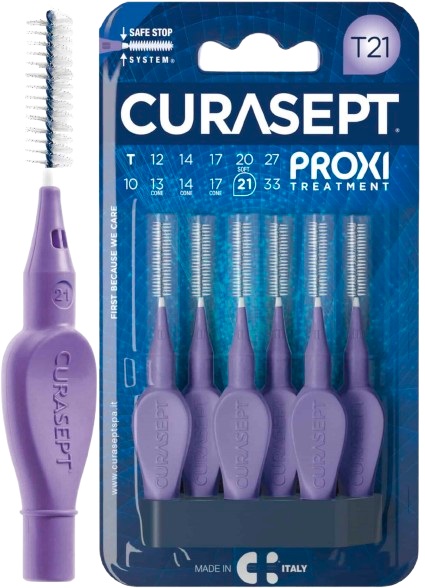 CURASEPT PROXI T21 VIOLA/PURPLE 6 PEZZI - Gruppofarmastore.it