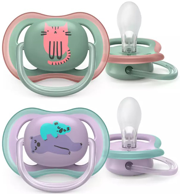 AVENT SUCCHIETTO ULTRA AIR 6-18M FEMMINA GATTO/ORSETTI 2 PEZZI - Gruppofarmastore.it