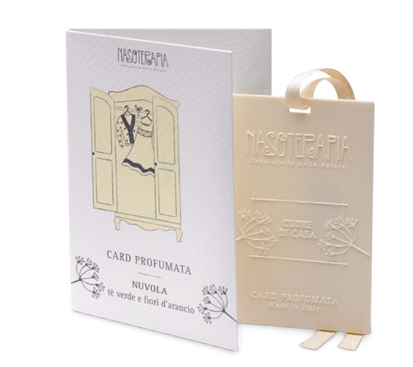 CARD PROFUMATA SINGOLA NUVOLA DI TALCO E ROSA NASOTERAPIA - Gruppofarmastore.it