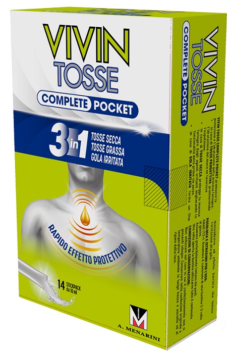 VIVIN TOSSE POCKET 14 STICK PACK SCIROPPO 10 ML - Gruppofarmastore.it
