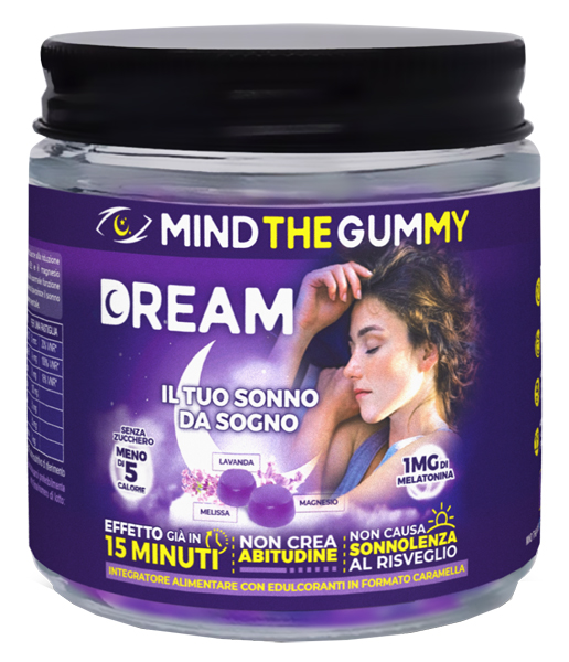 MIND THE GUMMY DREAM 60 PASTIGLIE GOMMOSE GUSTO MIRTILLO SENZA ZUCCHERO - Gruppofarmastore.it