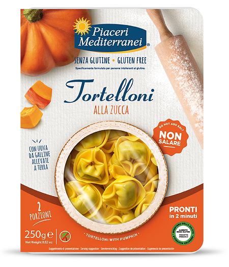 PIACERI MEDITERRANEI TORTELLONI ZUCCA 250 G - Gruppofarmastore.it