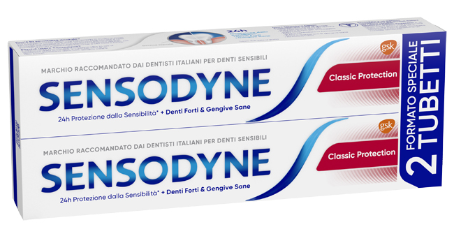 SENSODYNE CLASSICO PROTECTION 2 X 75 ML - Gruppofarmastore.it