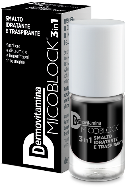 DERMOVITAMINA MICOBLOCK 3IN1 SMALTO IDRATANTE E TRASPIRANTE NERO 5 ML - Gruppofarmastore.it