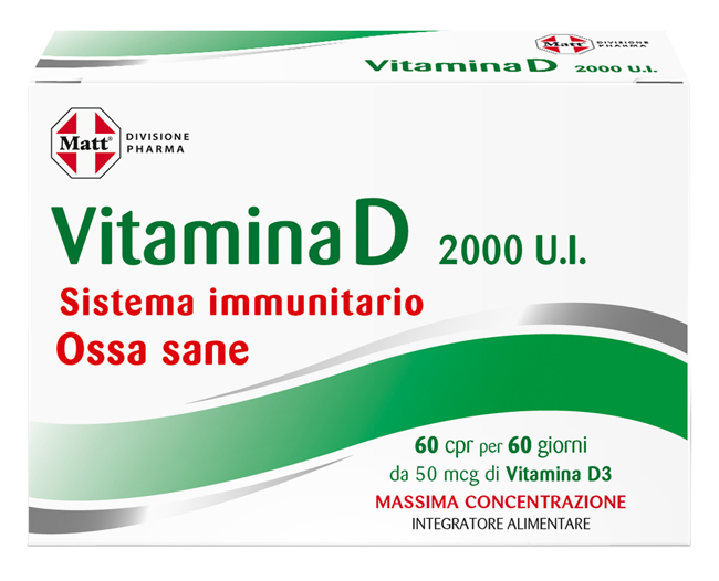 MATT PHARMA VITAMINA D 60 COMPRESSE - Gruppofarmastore.it