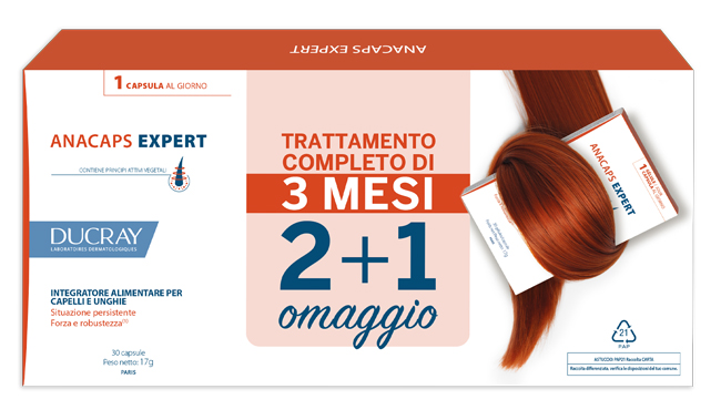 DUCRAY ANACAPS EXPERT CAPELLI E UNGHIE 3 X 30 CAPSULE - Gruppofarmastore.it