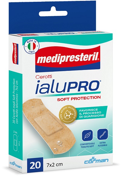 MEDIPRESTERIL CEROTTI IALUPRO SOFT PROTECTION MEDI 7X2CM 20 PEZZI - Gruppofarmastore.it