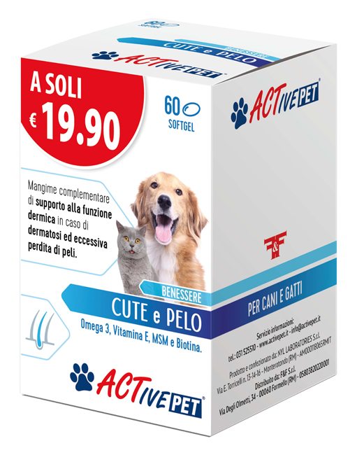 ACTIVE PET CUTE E PELO 60 PERLE - Gruppofarmastore.it