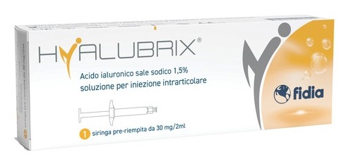 SIRINGA INTRA-ARTICOLARE HYALUBRIX ACIDO IALURONICO 1,5% 30 MG 2 ML NO ETO - Gruppofarmastore.it