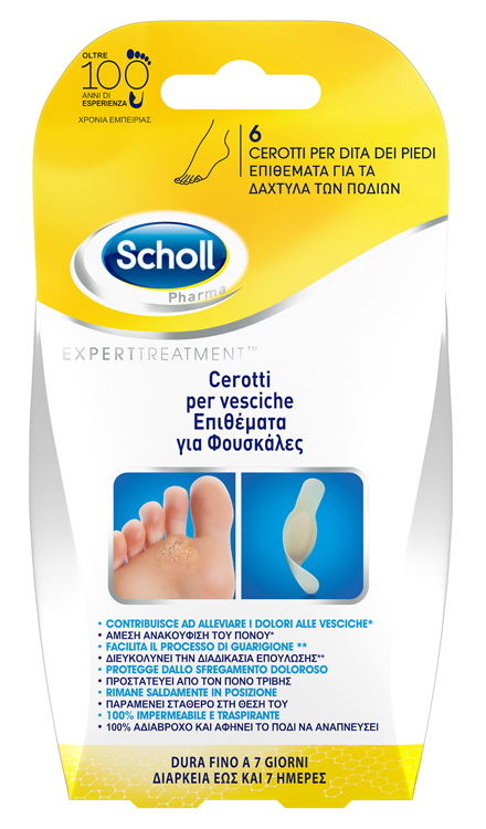 CEROTTO SCHOLL VESCICA DITA PIEDE 6 PEZZI - Gruppofarmastore.it